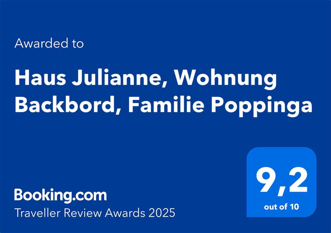 Haus Julianne, Wohnung Backbord, Familie Poppinga นอร์เดอร์ไน ภายนอก รูปภาพ